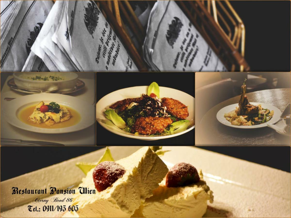 Restaurant Pansion Wien Cierny Brod Esterno foto